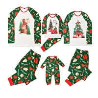 Obiteljski set pidžama, elastični struk Ispis Božićne PJS Podudaranje za odmor za odmor