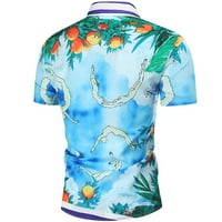 Zodggu Rollback Polo majice za muškarce trendovi bluza s kratkim rukavima spustite rever Slim Fit Casaul