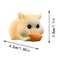 Miyuaadkai Dorm Decor Hamster Likovni likovodi Minijaturne šmrke Figurine Kolekcija bajke Tale Bašta