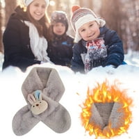 PJTEWAWE Zimske sportske opreme Dječaci i djevojke Dječji zimski plišani šal do godina imitacija zečjeg