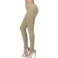 Hlače za žene izrezani modni modni visoki pant Stretc Žene za žene Skinke Jeans Hlače ženske odjeće