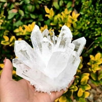 Prirodni bijeli kristalni kroste kvarcni kristalni iscjeljivanje reiki kamena specimentu n n z9l7