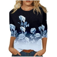 Plus majice za žene Slatke grafičke grafike tines bluze na vrhu pulover