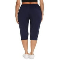 Avamo Capri Duks za žene Casual Lounge Obrezane hlače YOGA Trčanje treninga Joggers ActiveWeard Jersey sa džepovima
