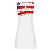 Zeceeuar Američka košulja za zastave Women 4th July Majice Patriotic Tees Ženska moda Ispisana ugodna