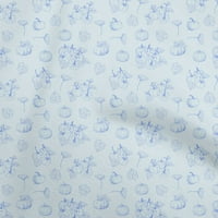 Onuone pamučne fleke svijetlo plava tkanina žetva šivanja zanata za obrtna projekta