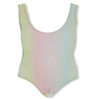 Ružičasti platinum djevojčice '1-komadni ruffle svjetlucavi kupaći kostim - metvica, 3t
