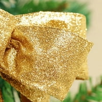 9 * 9IN Zlatni srebrni crveni veliki luk Božićne ukrase drvce Novogodišnji ukrasi Božićni ukrasi za