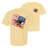 Wild Bobby, Sjedinjene Američke Države Eagle zastava Retro Patriotska Americana, američki ponos, prednji