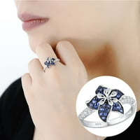 Bacc dodaci nakit cvijeća Žene Veličina prekrasnim vjenčanim prsten nakit prsten prekrasni prstenovi