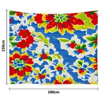 Psihoteljska floralna tiskana tapiserija poliesterska tkanina za zid