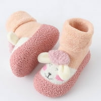 Leey-World Toddler cipele za bebe kod kuće papuče slatke tople kuće papuče za obložene zimske zatvorene