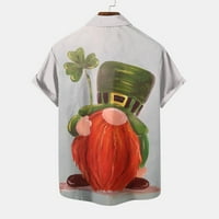 Ausyst majice za muškarce St. Patrick tiskali su jednu džepnu majicu Ležerne slobodne tiskane džepne