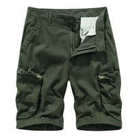 Cuoff kratke muške ljetne casual ravne ploče tanke sportske ravne pamučne čvrste boje pola hlače u potpunosti