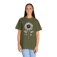 Vintage Sunflower košulja Žene cvjetne grafičke tee cvijeće košulje za nju