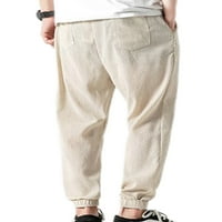 Prednjeg swalk muns opremljena srednja struka Loungewear Drawstring Ležerne pantalone Ljetne elastične
