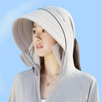 IOPQO FALL OTVORI Dugi rukav Tors za žene uPF sunčeva odjeća Ljetna prozračna ultra tanka koža za sunčanje