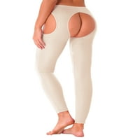 MSEMIS žene neprozirna izdužena tajice niski struk otvoreni konotch pantyhose visoke elastične kože