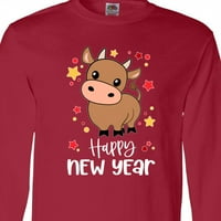 Inktastična sretna nova godina slatka majica s dugim rukavima