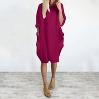 Drpgunly Ljetne haljine haljina-deckating partijmene suknje ženske haljine haljine za odmor vruće ružičaste