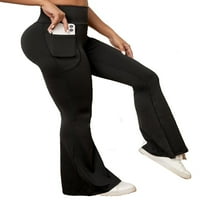 Ženske activewewer sportske hlače Slavne hlače od bljeskalice crne m