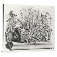 Global Galerija u. Diorama fetalnog kostura raspoređenih sa raznim unutrašnjim organima Art Print - Cornelis Huyberts