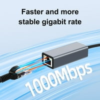 Naierhg Ethernet adapter za Windows Gigabit mrežnu mrežu USB tip-c adapter 2-in- usb3.0 type-c do RJ