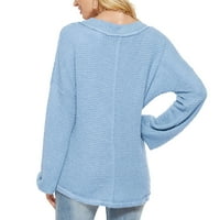 Zunfeo džemper za žene - V-izrez pulover s dugim rukavima Ležerne prilike, Ležerne prilike, puno udobnog