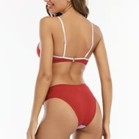 Mikilon plus veličine kupaći kupaći kostim za žene modni bikini sa grudima bez čelika podržava seksi