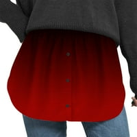 Ženski gradijentni podesivi sloj lažni gornji donji brišući košulju za dijeljenje mini suknje Extenders