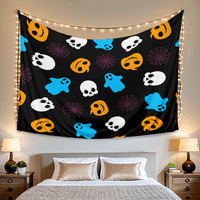 Noć vještica, vještica tapiserija, za spavaću sobu estetske tapiserije, poklon za uređenje sobe, 178