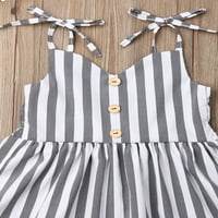 Lisenrain Toddler Baby Girls Striped kratka mini haljina suspender Tutu suknja