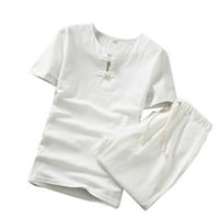 Simplmasygeni muns odijelo okruglo majice kratkih rukava Summer Plus size kratki ugodan čišćenje ispisa