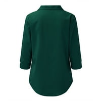 Veličina malih ženskih vrhova i ženska američka američka majica V-izrez Top pulover Šifon temperament