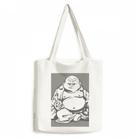 Kultura Maitreya Line crtanje uzorka tote platnene torbe s kupovinom Satchel casual torba