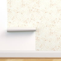 Uklonjiva pozadina 3FT 2FT - Dahlia latice breskve na bijelom modernom minimalističkom cvjetnom prilagođenu