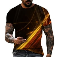 Auroural Man Odjeća za uklanjanje muškaraca Ležeran okrugli vrat 3D digitalni ispis Pulover fitness