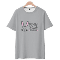 Unise majica Uskršnja zečja jaja Pismo Ispiši casual s kratkim rukavima Poliester o-izrez ulična majica
