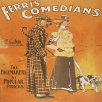 S. Štampanje Co. Ferris 'Comedians c. Poster Print od američkog tiska