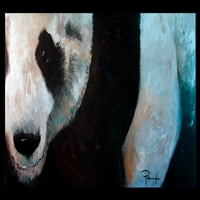 Panda Sean Parnell akvarični akrilni slikarski ispis