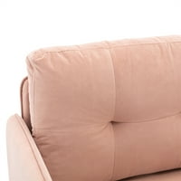 Accent rumljača baršunasto-kauč kafići sa ružom Zlatne metalne noge Moderna tapacirana fotelja za dnevni