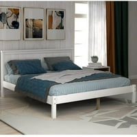 & Vico Full Veličina platforma Kreveti za krevet, Drveni vikendinski stil platform sa uzglavljem, ne