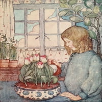 Dječja knjiga vrtlarnog vrtnog vrta u proljetnom posteru Print Winifred Cayley-Robinson