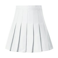 Xiuh Flowy suknja Ženska modna moda Visoko struk Naplaćeni mini suknja Slim struka Ležerne prilike za