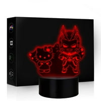 Hero Academy Kitty i Mighty Hero LED akrilna noćna lampica za promjenu boje