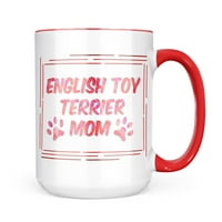 Neonblond Dog & Cat Mom Engleski igračka Terrier Poklon za ljubitelje čaja za kavu