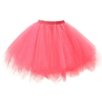 Slatke ljetne haljine za djevojke Tutu Pettiskirt Fancy elastična solidna baletna plesna suknja midi