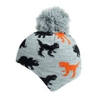 Wendunide odjeća za odjeću Dječji vuneni šešir Dinosaur uzorak dječaci i djevojke Termalna pletena kapa