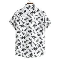 Zermoge muškarci majice bluze na čišćenju prodaje muške havajske košulje kratkih rukava od ispisanog