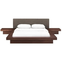 Modway freja platforma krevet sa noćnim ormarićima - kraljica